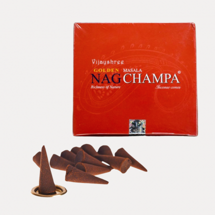 CONOS DE INCIENSO GOLDEN - NAG CHAMPA