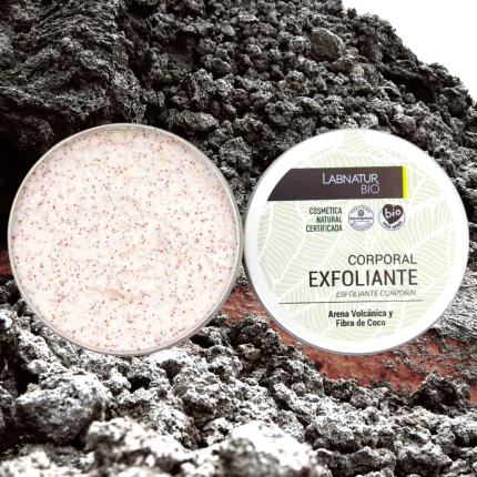 EXFOLIANTE CORPORAL DE ARENA VOLCÁNICA Y FIBRA DE COCO - LABNATUR BIO (250ml)