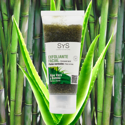 EXFOLIANTE FACIAL DE ALOE VERA Y BAMBÚ - SYS (100ml)