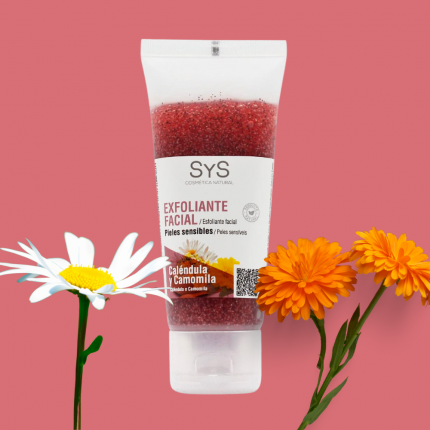 EXFOLIANTE FACIAL DE CALÉNDULA Y CAMOMILA - SYS (100ml)
