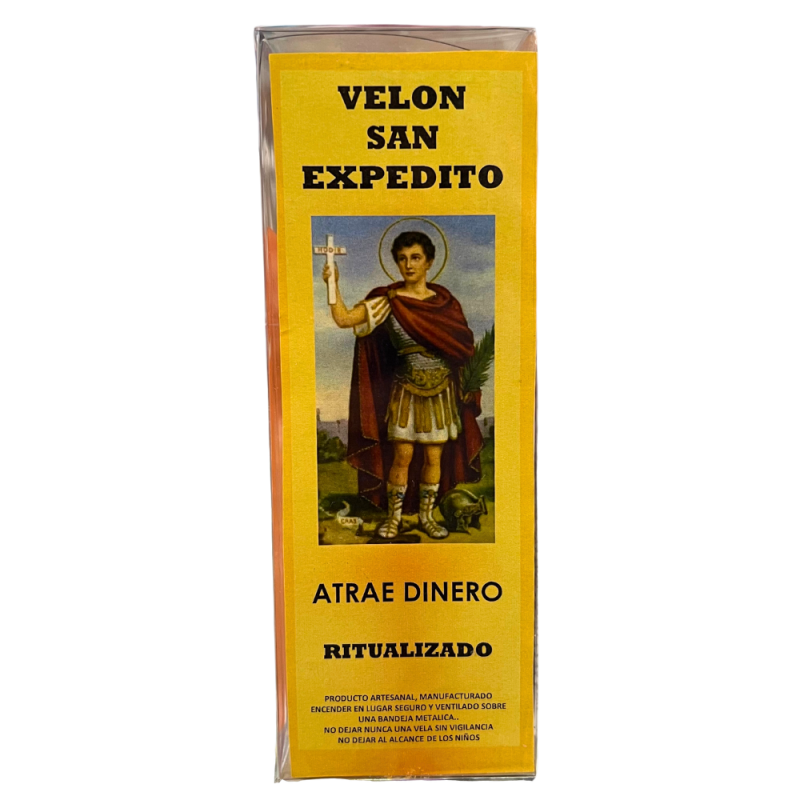 VELÓN RITUALIZADO DE SAN EXPEDITO: ATRAE DINERO