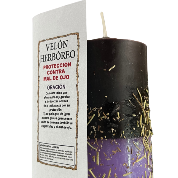 VELÓN HERBÓREO DE PROTECCIÓN CONTRA MAL DE OJO - Imagen 4