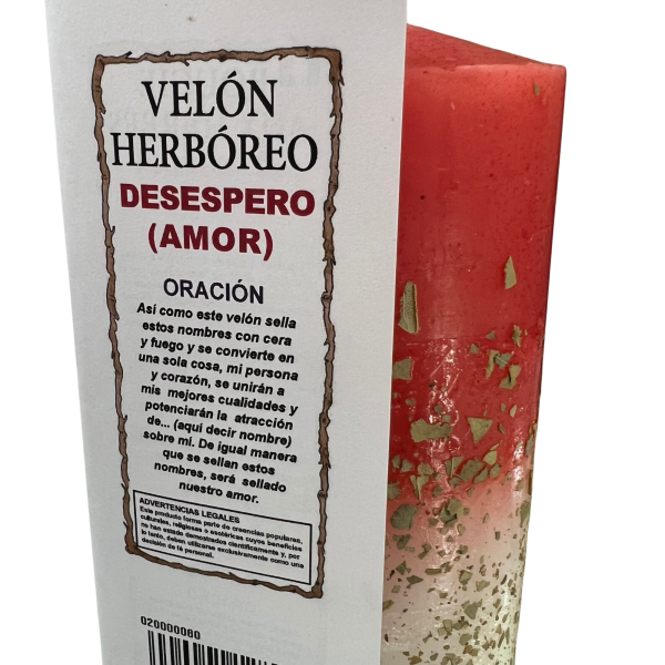 VELÓN HERBÓREO DE DESESPERO (AMOR) - Imagen 4