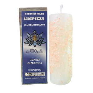 VELÓN RITUALIZADO DE SAL DEL HIMALAYA: LIMPIEZA ENERGÉTICA.