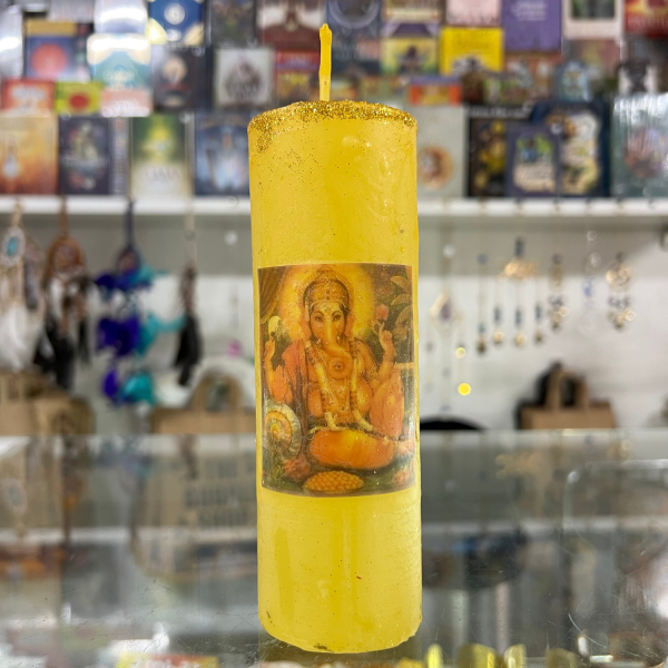 VELÓN RITUALIZADO DE LA DIOSA DE LA FORTUNA CON PULSERA DE MONEDAS. - Imagen 2