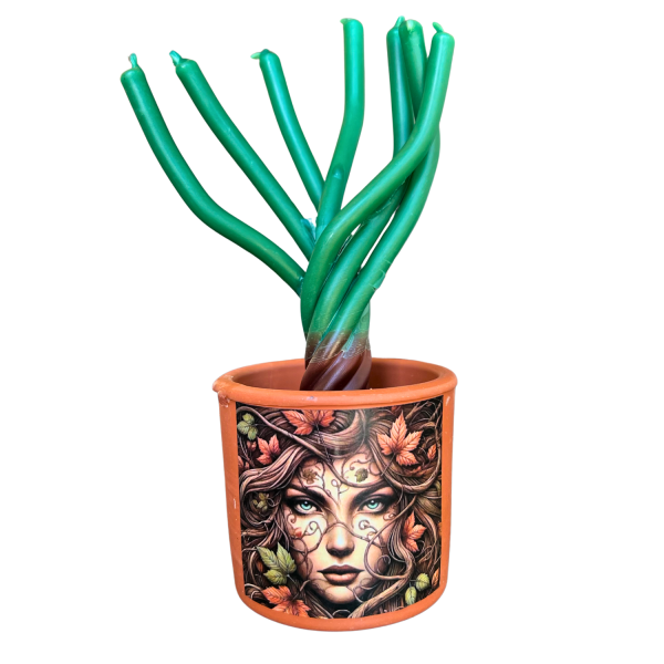 RITUAL DE LA NOCHE DE SAN JUAN PARA ELIMINAR ENERGÍAS NEGATIVAS Y PEDIR DESEOS CON MACETA, ÁRBOL DE VELAS, TIERRA LITÚRGICA, CERILLAS, PERGAMINOS Y CONOS DE INCIENSO. - Imagen 2