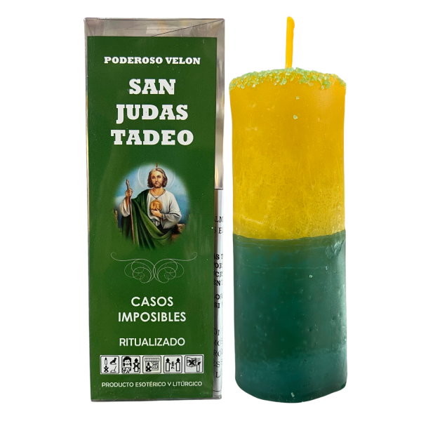 VELÓN RITUALIZADO DE SAN JUDAS TADEO CON SAQUITO Y PERGAMINO: ESTUDIOS Y CASOS IMPOSIBLES.