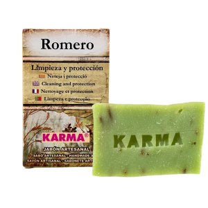 JABÓN ARTESANO DE ROMERO: LIMPIEZA Y PROTECCIÓN (100G).