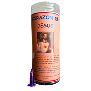 VELÓN DE PETICIÓN DEL CORAZÓN DE JESÚS CON ACEITE LITÚRGICO: PROTECCIÓN, GUÍA, SALUD Y FUERZA.
