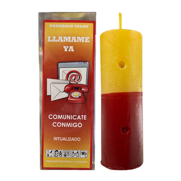 VELÓN RITUALIZADO DE LLÁMAME YA CON POLVOS ESPECIALES Y PERGAMINO: QUE SE COMUNIQUE CONTIGO LA PERSONA DESEADA.
