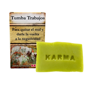 JABÓN ARTESANO DE TUMBA TRABAJOS: QUITAR EL MAL Y DAR LA VUELTA A LA NEGATIVIDAD (100G).
