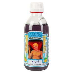 BAÑO DE EXÚ: ABRE CAMINOS Y CORTA MALEFICIOS (3 USOS, 250ML).
