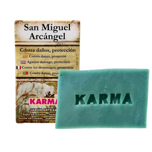 JABÓN ARTESANO DE SAN MIGUEL ARCÁNGEL: PROTECCIÓN Y CONTRA DAÑOS (100G).