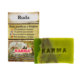 JABÓN ARTESANO DE RUDA: PURIFICAR Y LIMPIAR (100G).