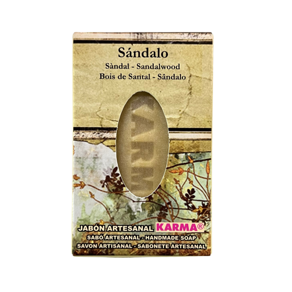 JABÓN ARTESANO DE SÁNDALO: BUENA SUERTE Y DINERO (100G). - Imagen 2