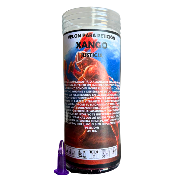 VELÓN DE PETICIÓN DE XANGÓ CON ACEITE LITÚRGICO: CONSEGUIR JUSTICIA.