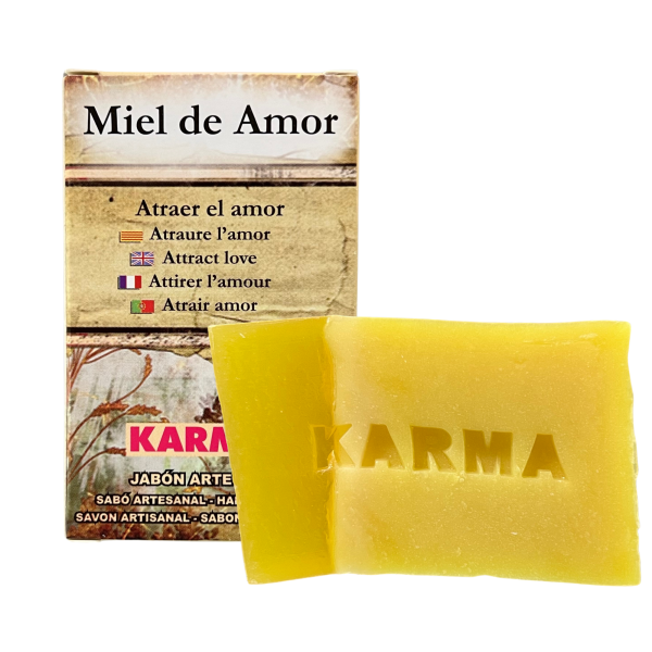 JABÓN ARTESANO DE MIEL DE AMOR: ATRAER EL AMOR (100G).
