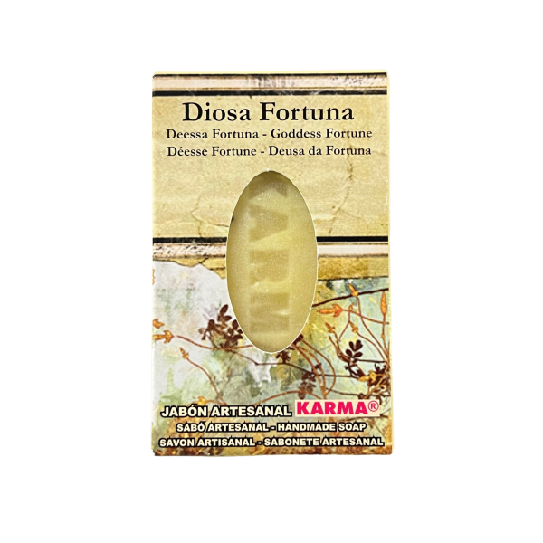 JABÓN ARTESANO DE LA DIOSA DE LA FORTUNA: SUERTE Y RIQUEZA (100G). - Imagen 2