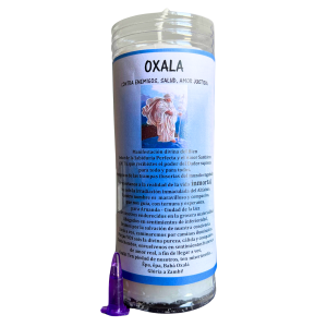 VELÓN DE PETICIÓN DE OXALÁ CON ACEITE LITÚRGICO: SALUD, AMOR, JUSTICIA Y CONTRA ENEMIGOS.