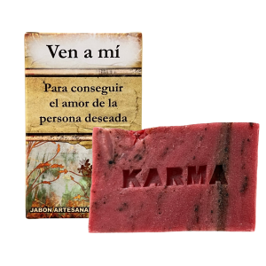 JABÓN ARTESANO DE VEN A MÍ: CONSEGUIR EL AMOR DE LA PERSONA DESEADA (100G).