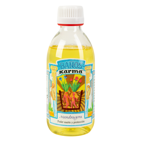 BAÑO DE MANDRÁGORA: PODER, SUERTE Y PROTECCIÓN (3 USOS, 250ML).