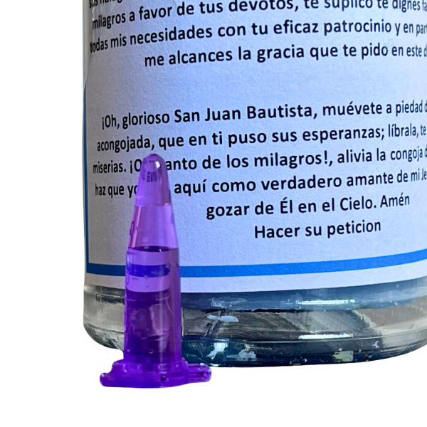 VELÓN DE PETICIÓN DE SAN JUAN BAUTISTA CON ACEITE LITÚRGICO: GUÍA, JUSTICIA, PAZ, MISERICORDIA Y PERDÓN. - Imagen 2