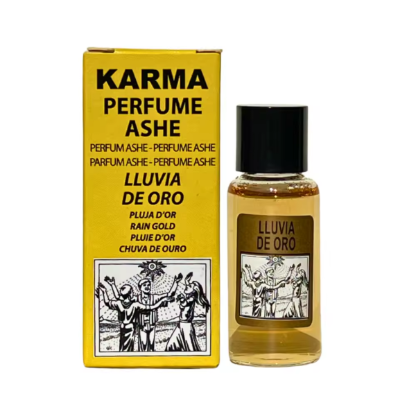 EXTRACTO DE PERFUME ASHE DE LLUVIA DE ORO: ATRAER RIQUEZA Y ABUNDANCIA (10ML).