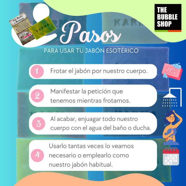 JABÓN ARTESANO DE SÁNDALO: BUENA SUERTE Y DINERO (100G). - Imagen 5