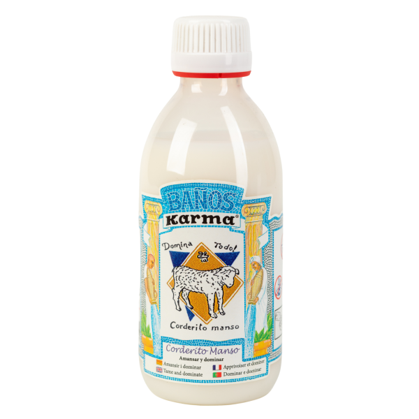 BAÑO DE CORDERITO MANSO: AMANSAR Y APLACAR (3 USOS, 250ML).