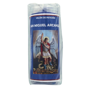 VELÓN DE PETICIÓN DEL ARCÁNGEL MIGUEL CON ACEITE LITÚRGICO: PROTECCIÓN, DEFENSA Y PAZ.
